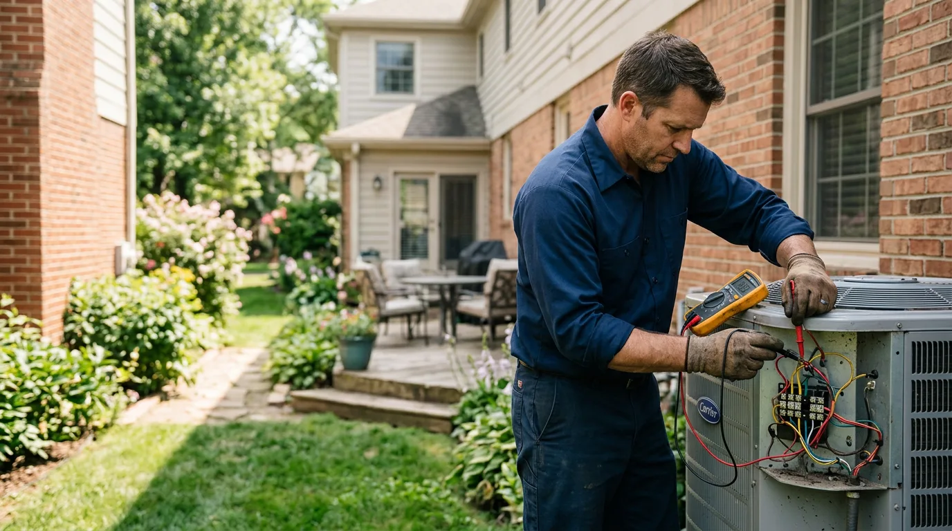 HVAC technician working near Verndale, MN